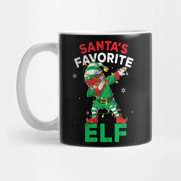 Funny Santa's Favorite Elf Squad Christmas Pajama Matching by _So who go sayit_